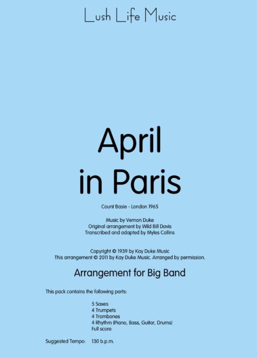 APRIL IN PARIS (Basie)